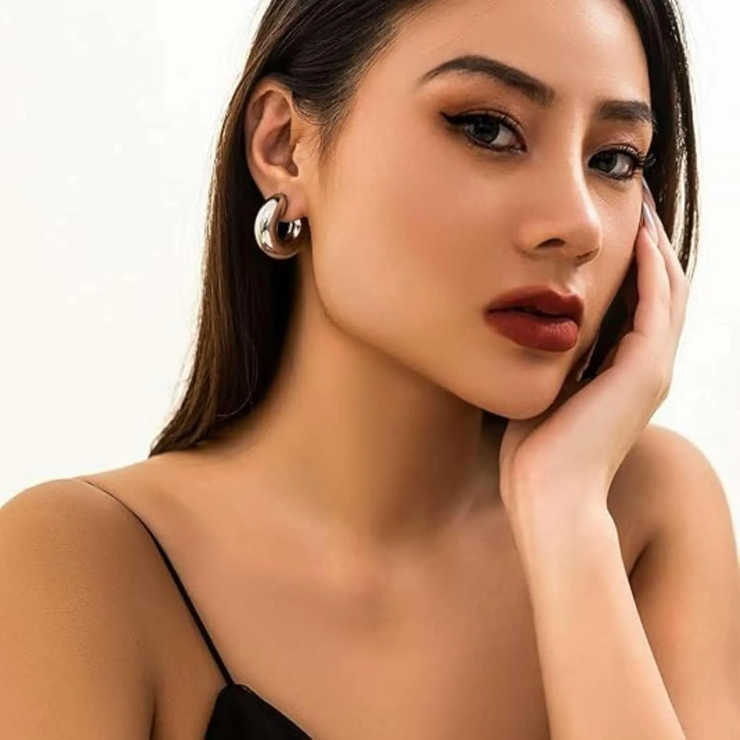 14K Gold Earrings Clip on Earrings Cartilage Earrings for Women Ear Cuffs for Women Non Piercing Sterling Silver Cuff Earrings Hoop Earring