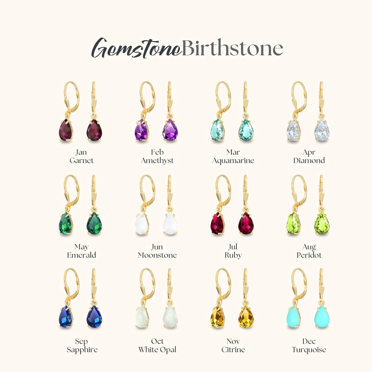 14K Gold Plated Amethyst Teardrop Earrings for Women ??February Birthstone Jewelry ??Dainty Leverback Earrings in Gold Over 925 Sterling Silver ??Elegant Gift for Women