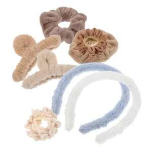 1set Plush Hair Accessories for Women Girls Boy Girl Cartoon Hair Tie Clip Collection Soft Charming Headbands for Hairstyles for All Occasions
