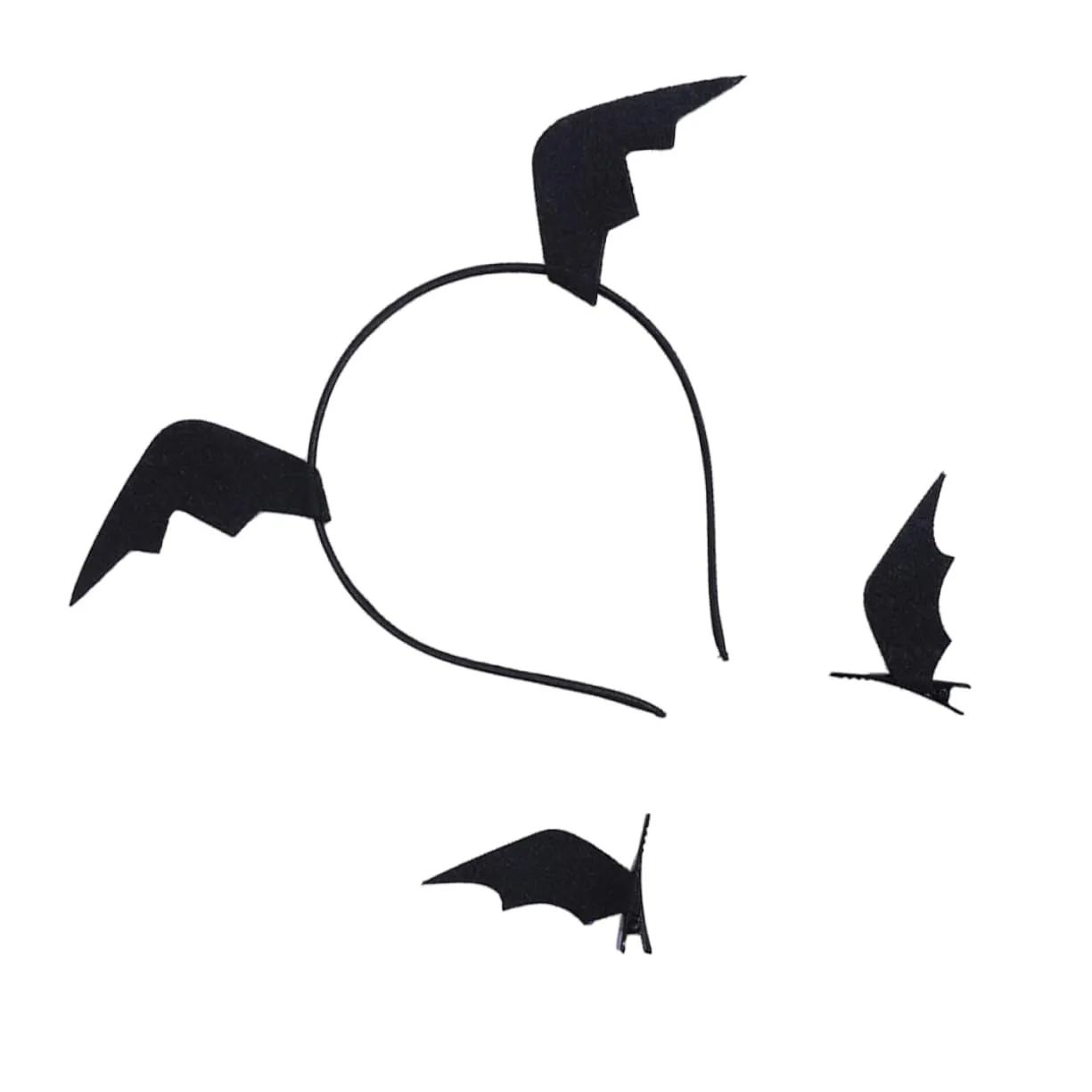 3pcs Halloween Bat Wings Hair Clips and Headband for Girls Creative Cosplay Accessories for Parties and Events Fun Hairpins for Halloween Costumes and Celebrations