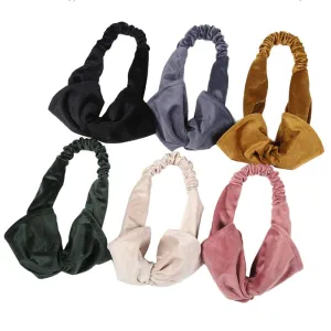 6 Pcs Womens Vintage Criss Cross Elastic Headbands Non Slip Boho Headbands Turban Headbands Yoga Hairbands Head Wrap Twisted Cute