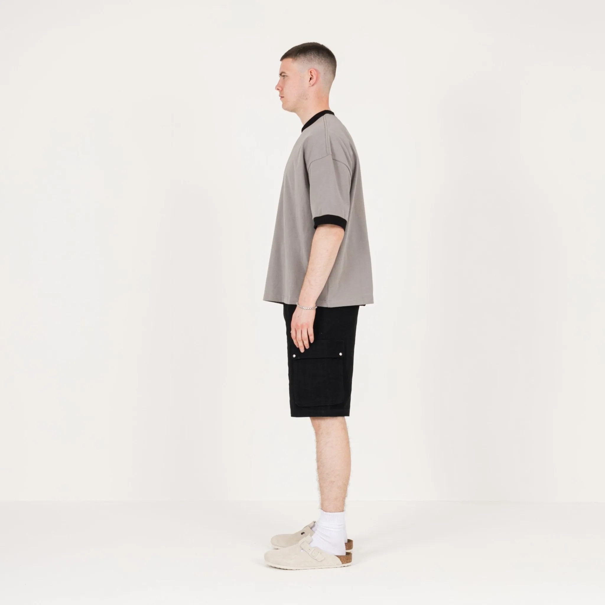 Accent T-Shirt - Granite / Black