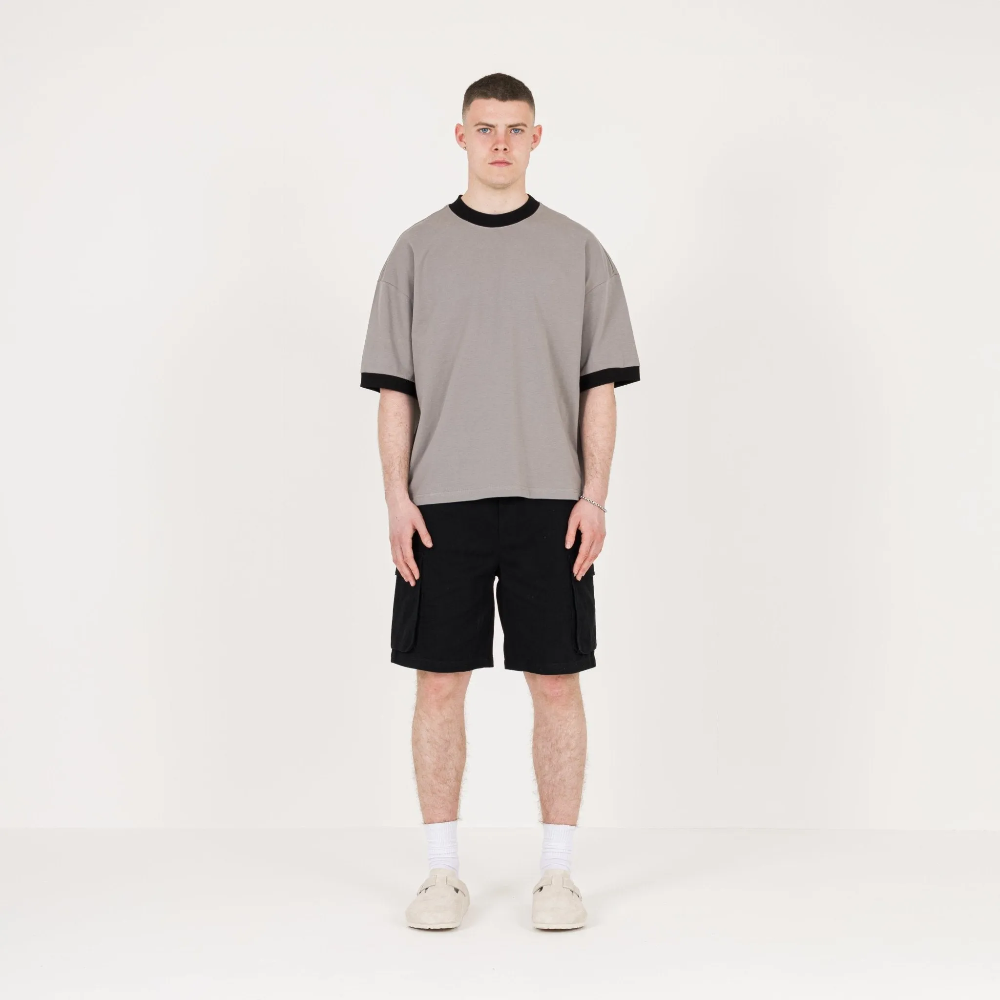 Accent T-Shirt - Granite / Black