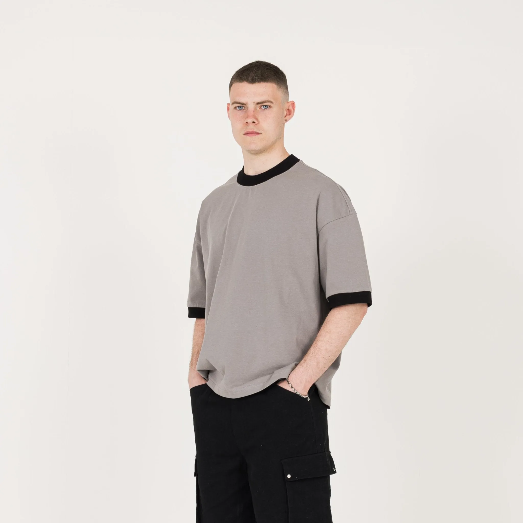 Accent T-Shirt - Granite / Black