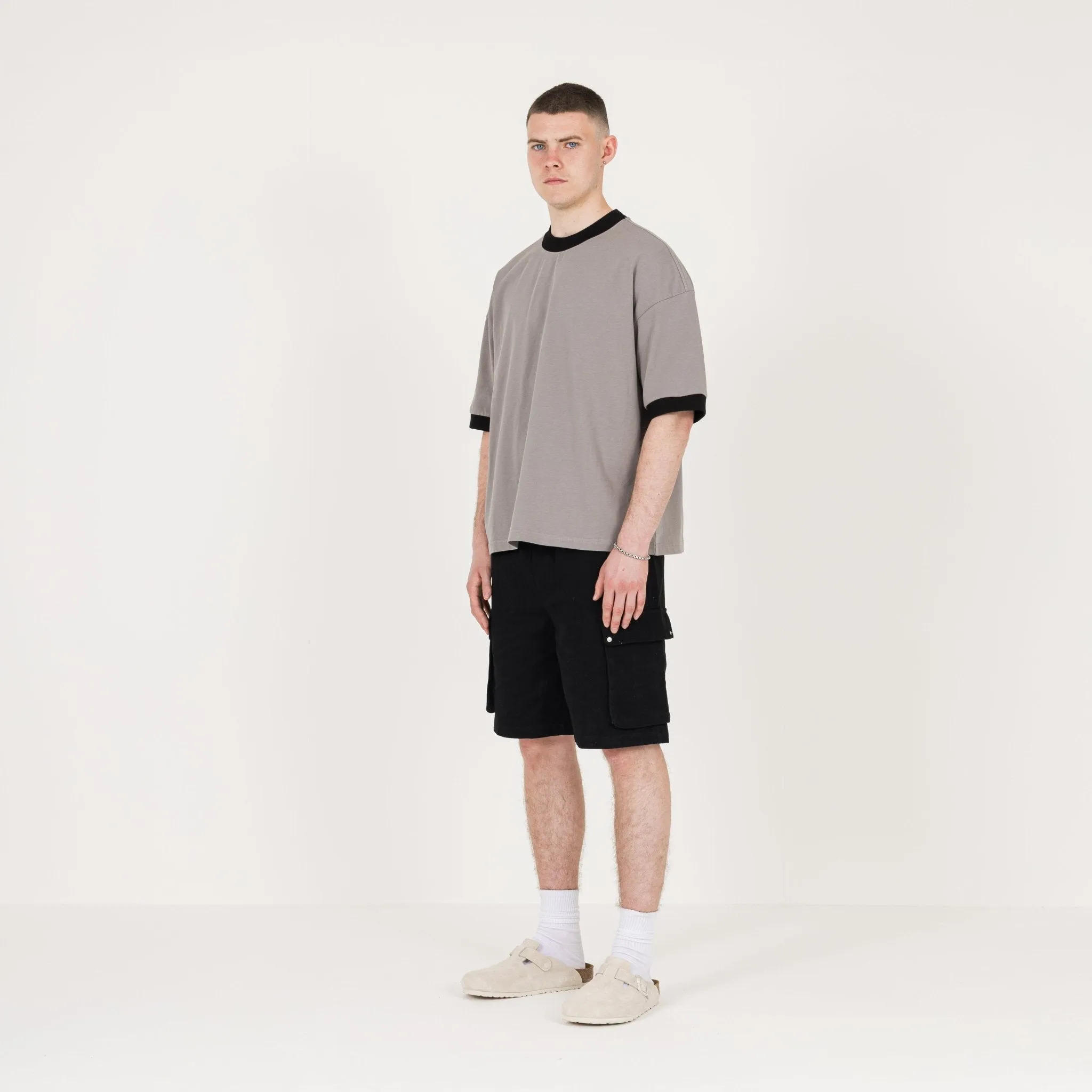Accent T-Shirt - Granite / Black