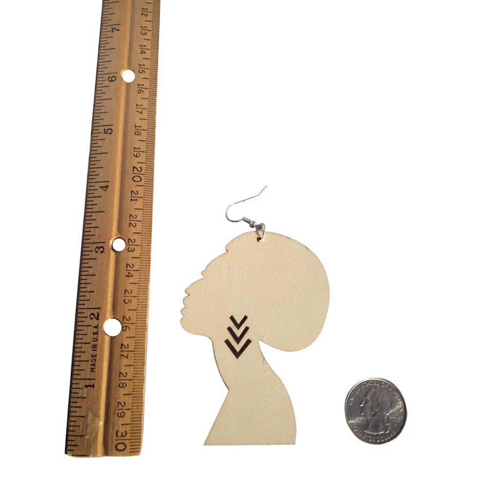 Afro Silhouette Earrings | Natural hair earrings | Afrocentric earrings | jewelry | accessories