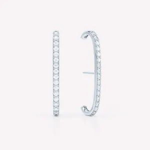 Allday 14K Whitegold Earrings w. Diamonds