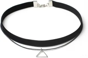 Black Choker Necklaces for Women Metal Round Choker Velvet Lace Choker Necklace Goth Adjustable Layered Choker Necklaces Wedding Jewelry Gifts for Women (D)