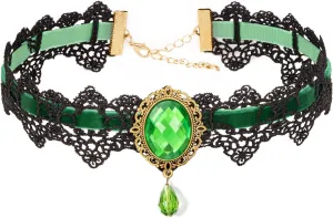 Black Choker Necklaces for Women, Retro Gothic Choker for Halloween Costume Party Vampire Necklace