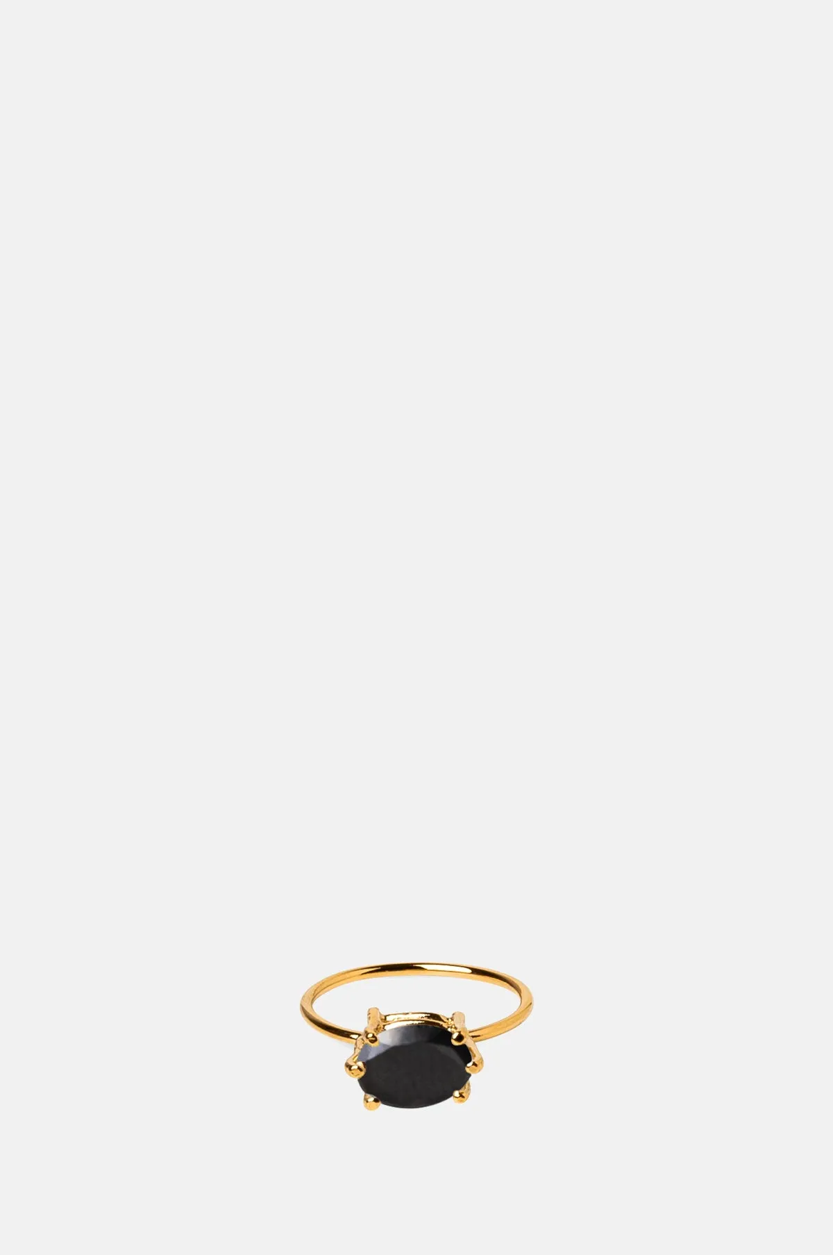 Black Onyx Oval Ring