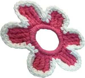 Crocheted Flower Hair Rope Floral Scrunchies Elastic Hair Rope Hair Scrunchy Vintage Hairbands Female Accessories