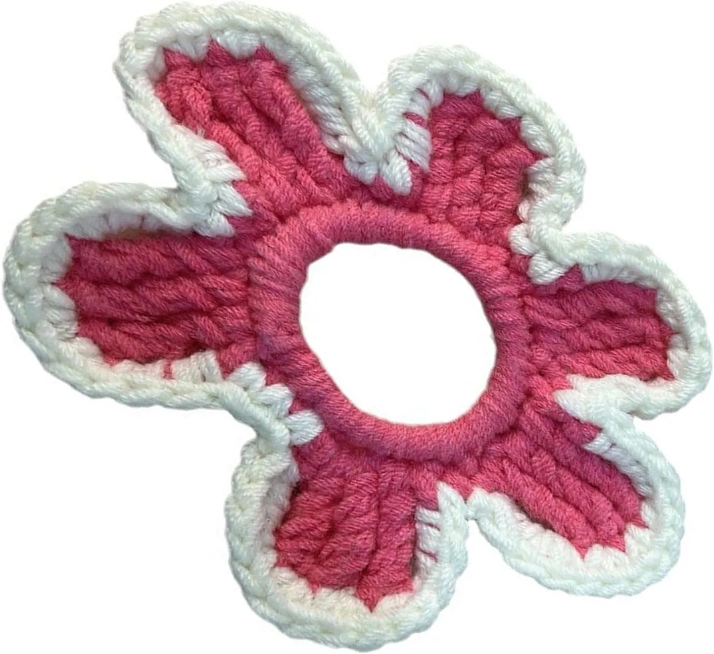 Crocheted Flower Hair Rope Floral Scrunchies Elastic Hair Rope Hair Scrunchy Vintage Hairbands Female Accessories