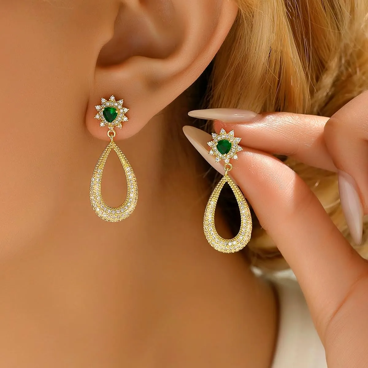 cz earrings for women fashion styles dangle earring gift bag