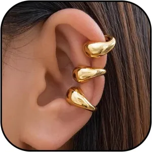 Ear Cuffs Non Piercing for Women Trendy Crystal Gold Ear Cuff Clip on Earrings Fake Earrings Dainty Jewelry