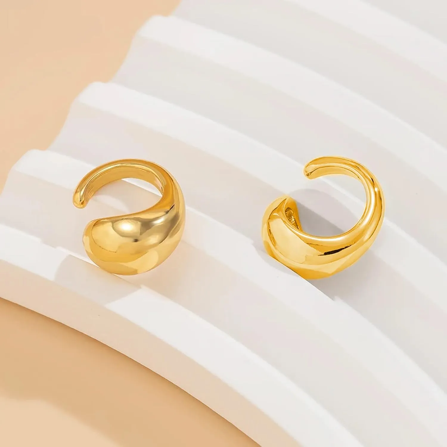 Ear Cuffs Non Piercing for Women Trendy Crystal Gold Ear Cuff Clip on Earrings Fake Earrings Dainty Jewelry
