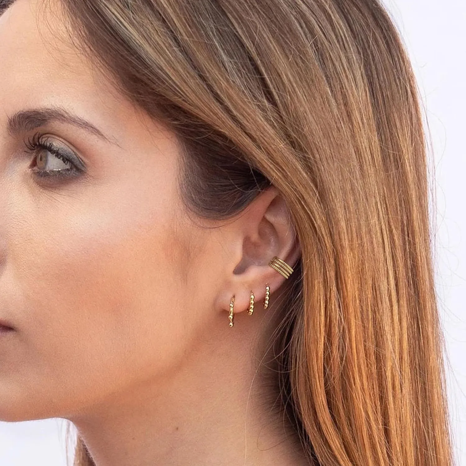 Ear Cuffs Non Piercing Gold Earring Stack Cartilage Earring for Women Trendy Helix Ear Cuff Jewelry Christmas Gifts for Women Stocking Stuffers