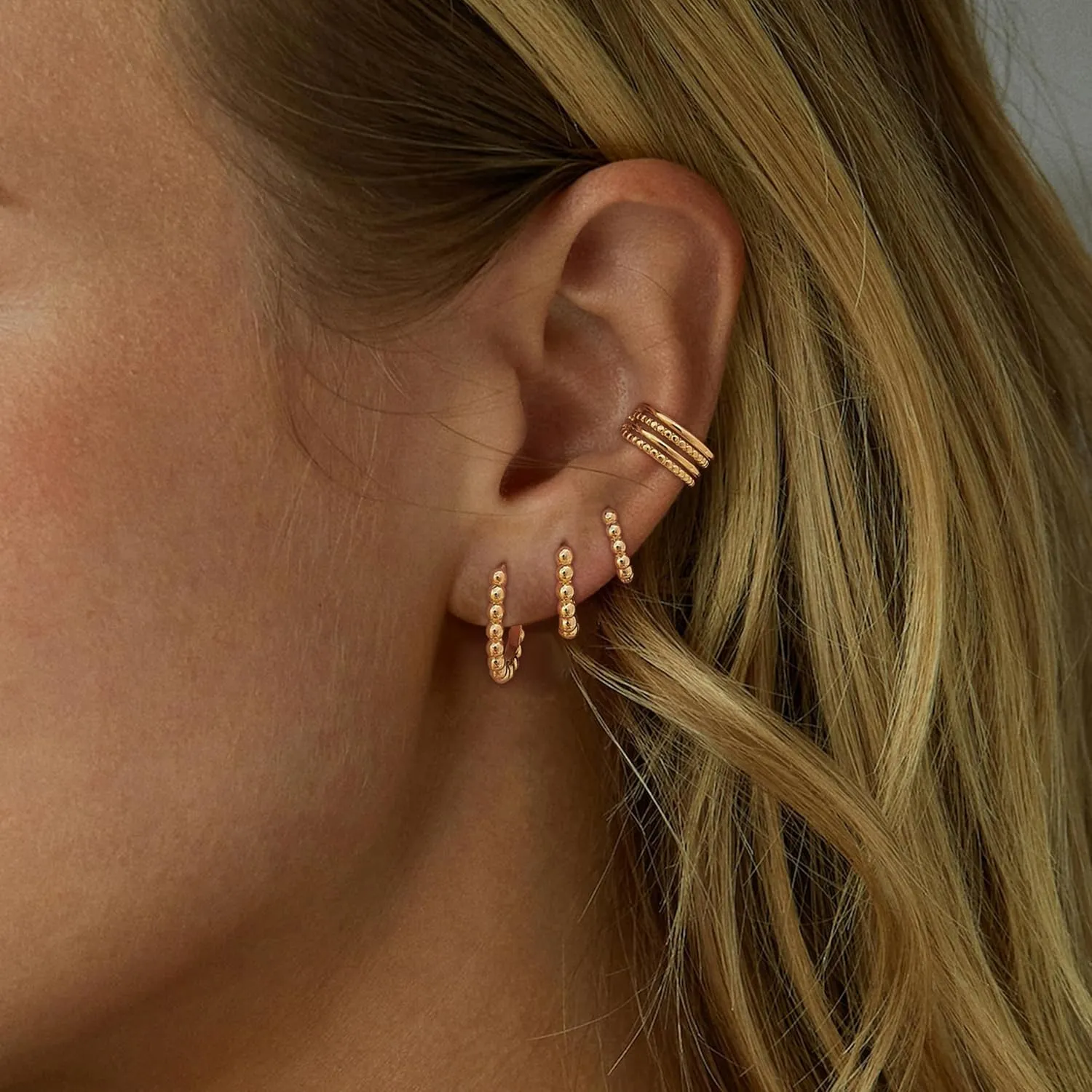 Ear Cuffs Non Piercing Gold Earring Stack Cartilage Earring for Women Trendy Helix Ear Cuff Jewelry Christmas Gifts for Women Stocking Stuffers