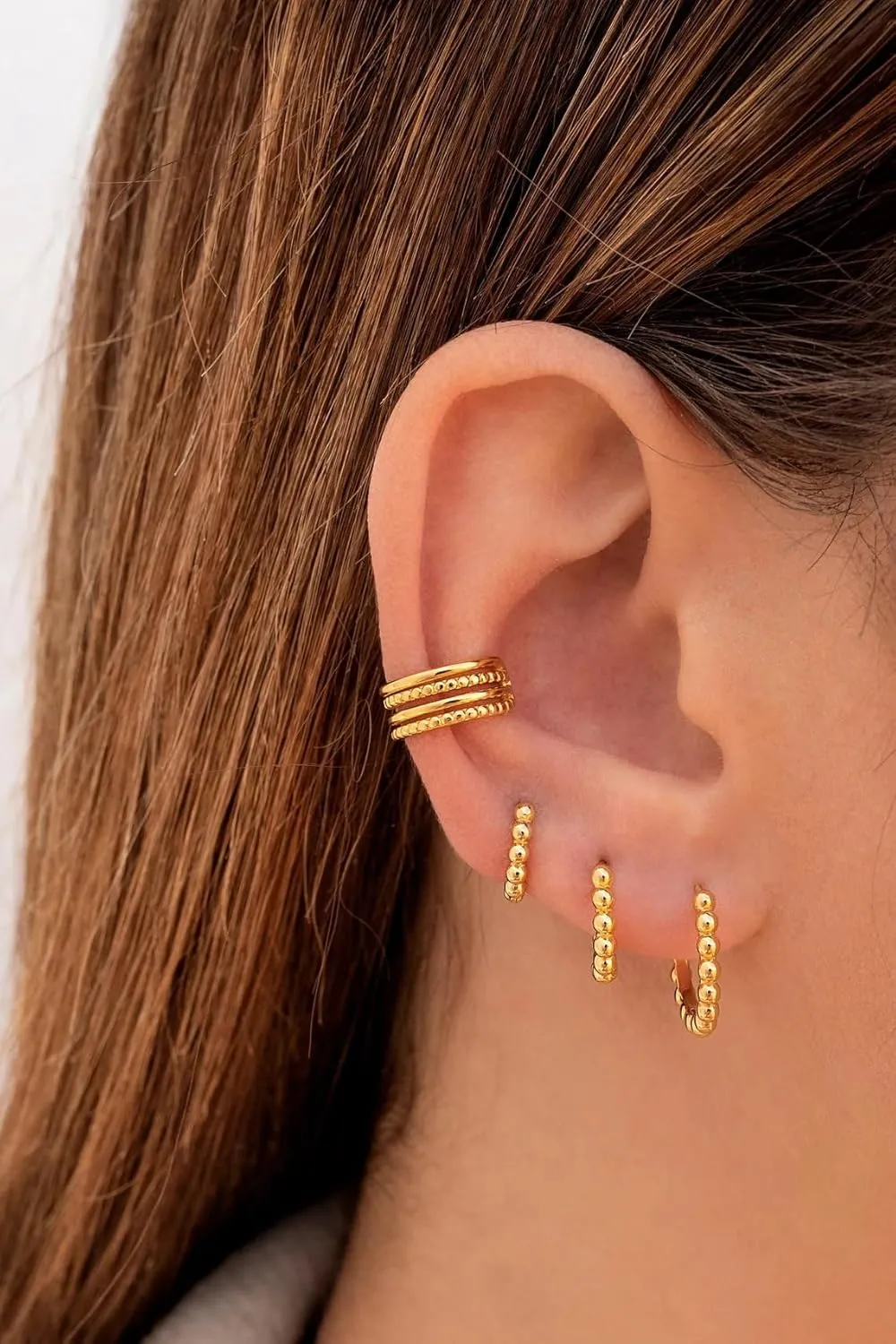Ear Cuffs Non Piercing Gold Earring Stack Cartilage Earring for Women Trendy Helix Ear Cuff Jewelry Christmas Gifts for Women Stocking Stuffers