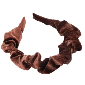 Elegant Velour Hair Hoop Knotted Headband for Women Fashion Hair Band Clips