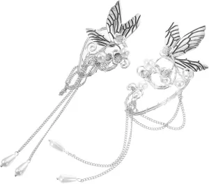 Fairy Ear Cuffs Earring Cuffs for Women Non Piercing Ear Cuffs Elegant Long Tassel