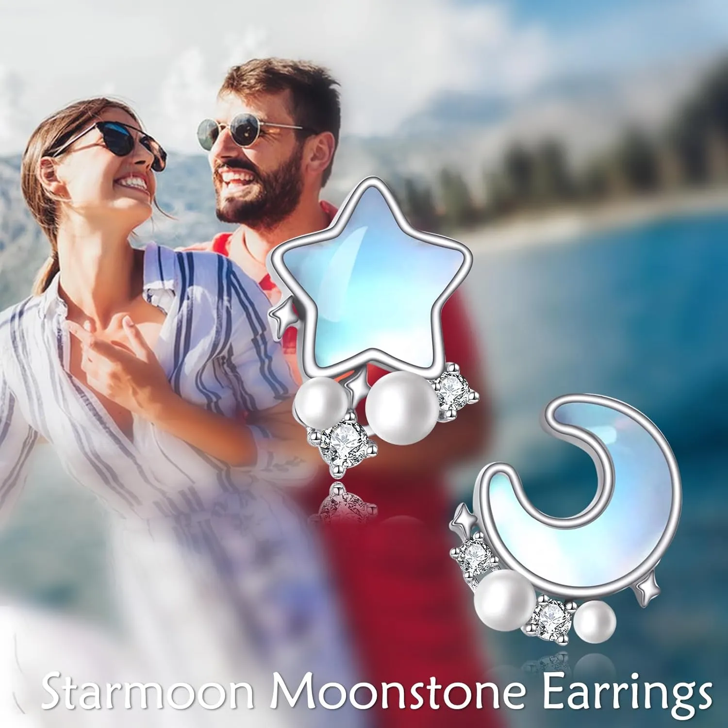 Filigree Teardrop Earrings Sterling Silver Peridot/Pink Opal/Larimar/Black Onyx/Lapis Lazuli Earrings Jewelry Christmas Gifts for Women