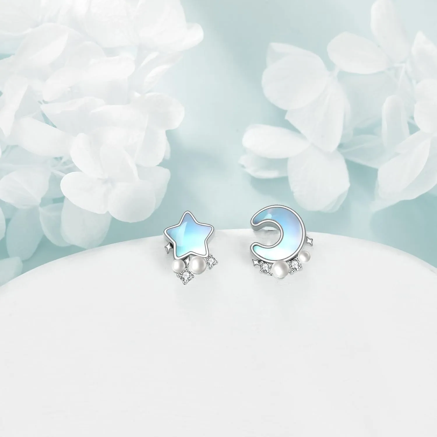 Filigree Teardrop Earrings Sterling Silver Peridot/Pink Opal/Larimar/Black Onyx/Lapis Lazuli Earrings Jewelry Christmas Gifts for Women