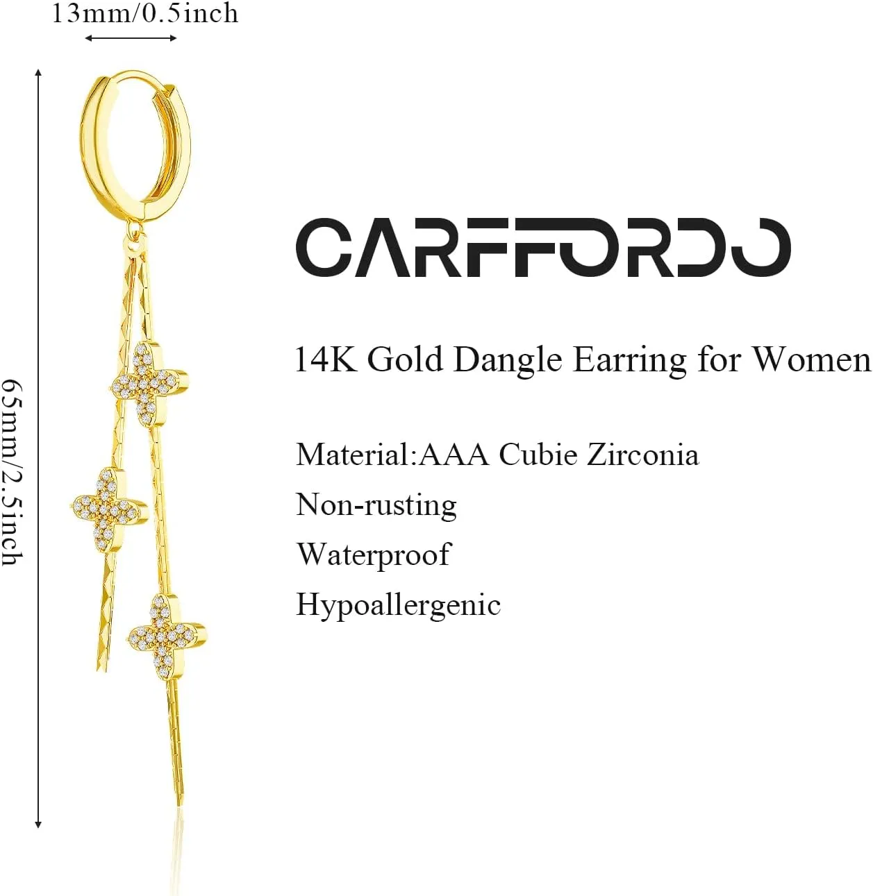 Gold Hoop Earrings Set for Women - 14K Gold Plated Hypoallergenic Huggie Hoops Earring Chunky Earrings Trendy Jewelry Dainty Gift