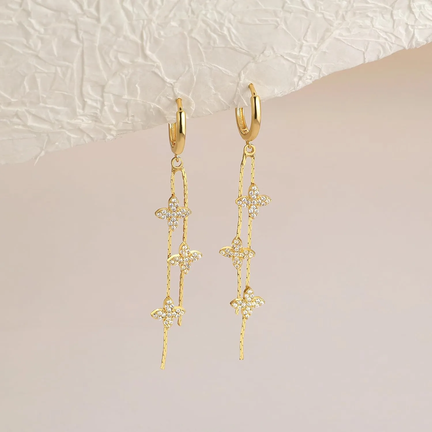 Gold Hoop Earrings Set for Women - 14K Gold Plated Hypoallergenic Huggie Hoops Earring Chunky Earrings Trendy Jewelry Dainty Gift