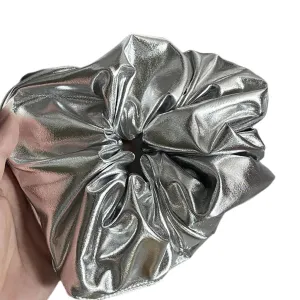 Headband Hair Rope Hair Bun Scrunchies Elastic Hair Rope Metallic Hair Scrunchy Novelty HairBands Female Accessories