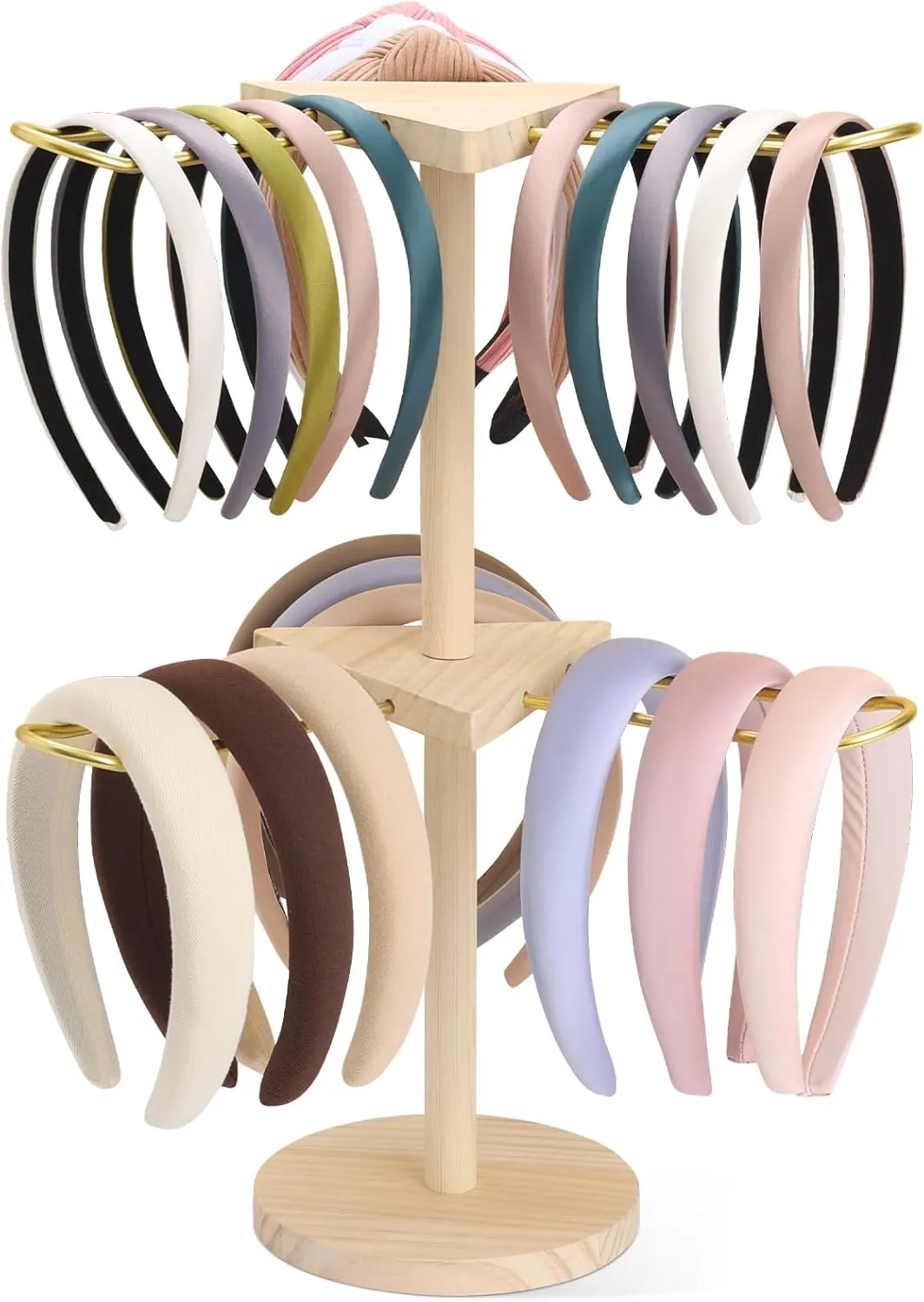 Headband Holder, Mental Headband Organizer Headband Stand, Hair Accessories Organizer Bracelets Bangles Storage Rack for Women and Girls