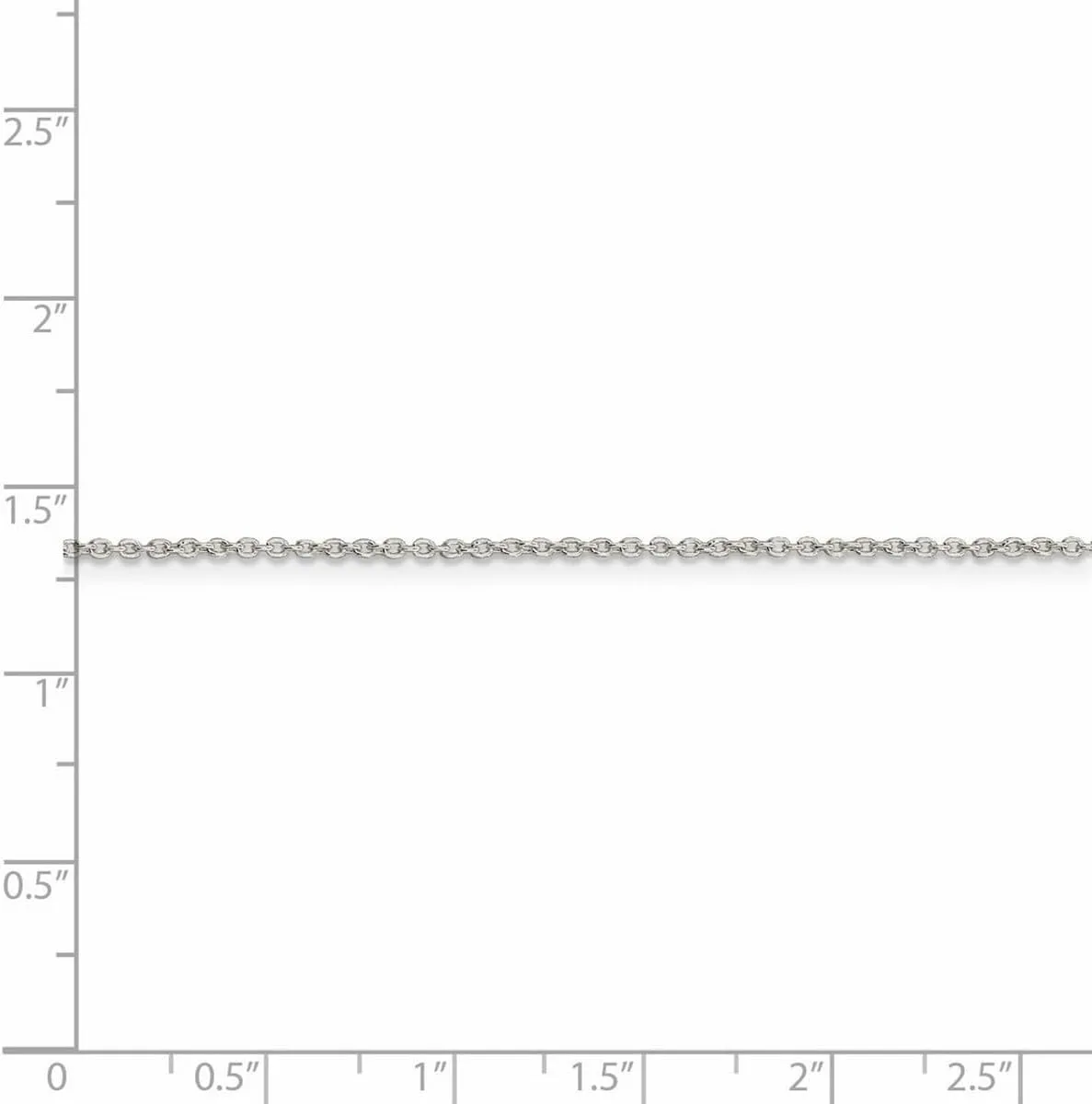 JewelryWeb 925 Sterling Silver Polished 1.25mm Cable Chain Ankle Bracelet Lobster Claw Anklet for Women and Men