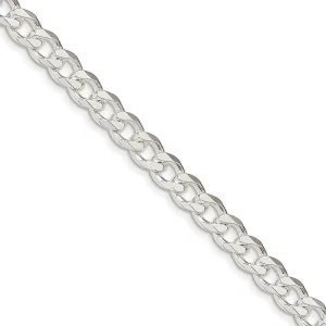 JewelryWeb 925 Sterling Silver Solid Polished 8mm Curb Chain Bracelet Lobster Claw Link-Bracelet for Women and Men