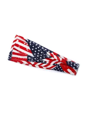 JustMyDress American Flag Turban Headbands for Women Girls Bandanas Hair Band Accessories JHN22 (-1A)