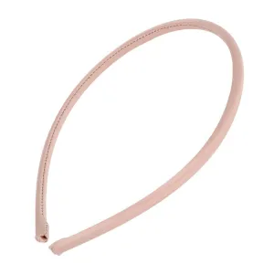 L. Erickson USA 1/4" Silk Ultracomfort Headband - Pale Pink Dusty Rose - 100% Silk Charmeuse, Handmade in the USA