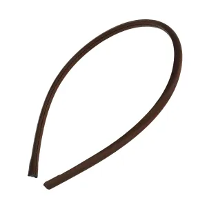 L. Erickson USA 1/4" Silk Ultracomfort Headband - Sable Brown - 100% Silk Charmeuse, Handmade in the USA