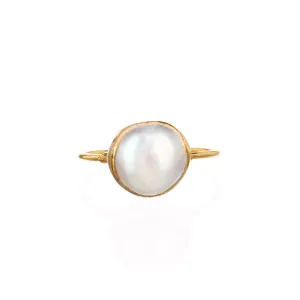 Large Raw Pearl Ring