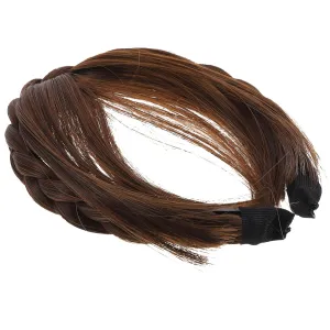 Looking Headband Bangs Wig Front Hair Bangs Extensions Synthetic Wigs for Women Girls Adjustable Headband