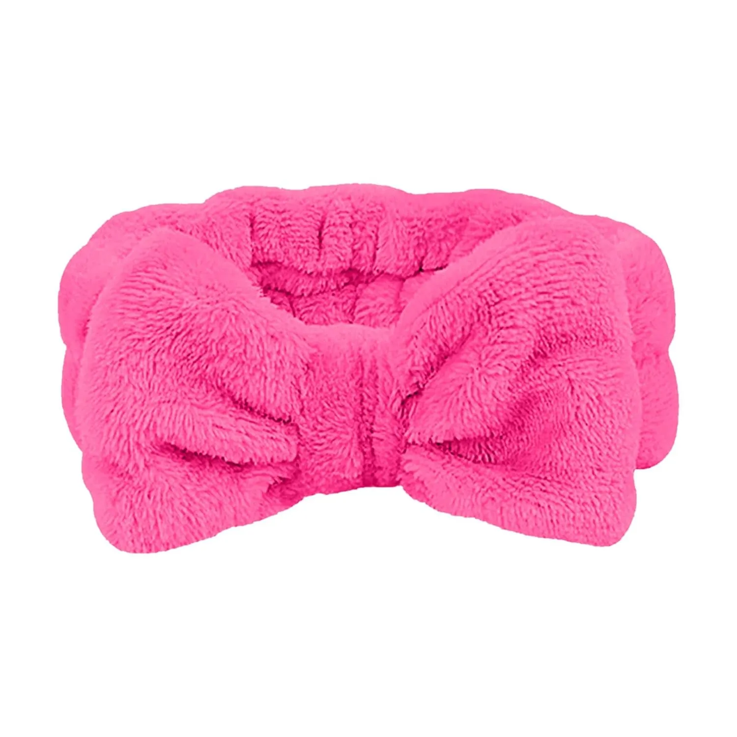 Makeup Headband Soft Hydrotherapy Headband 1 Piece Bow Hairband Women's Facial Coral Velvet Headband For Shower Face Wash