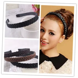MERRYHAPY Hair Headband Anti-slip Headband Hair Beads for Women Knotted Hoop Fashion Accessory Black