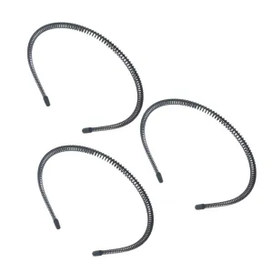 MERRYHAPY Spring Wire Headband Hair Hoop 3pcs Twining Headbands Iron Wire Corrugated for Girls No Crease Hair Clips