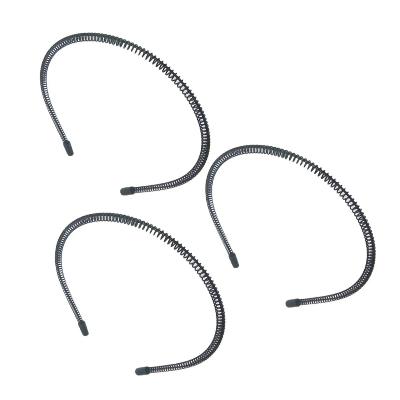 MERRYHAPY Spring Wire Headband Hair Hoop 3pcs Twining Headbands Iron Wire Corrugated for Girls No Crease Hair Clips