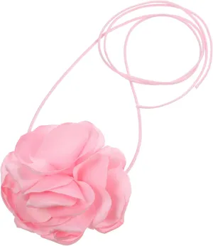 Metal Flower Necklace Women's Choker Fashionable Floral Collar for Women