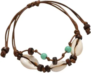 New 2025 Unisex Bohemian Shell Anklets For Women Handmade Woven Natural Foot Jewelry Beach Barefoot Bracelet Ankle On Leg Fashion Trendy Accessories Creative Gift For Women And Men