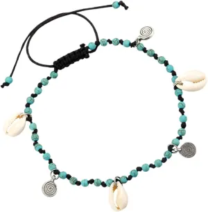 NOLITOY 1pc Foot Hanging Accessories Anklets Foot Pendant Chain Charms Anklet for Women Creative Anklet Shell Ankle Bracelet Shell Necklace Ankle Bracelet Woman Ankle Jewelry Blue
