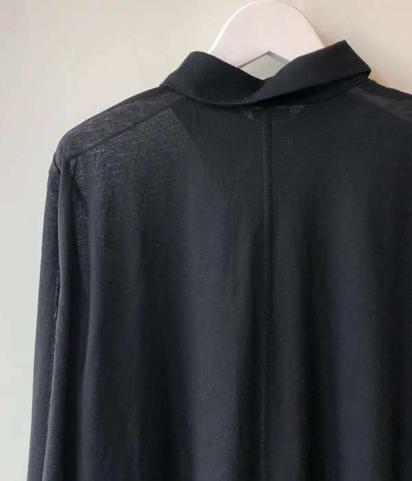 PHEENY/COTTON NYLON SEER SHIRT(BLACK)