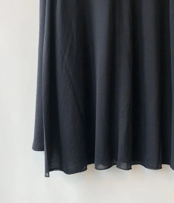 PHEENY/COTTON NYLON SEER SHIRT(BLACK)