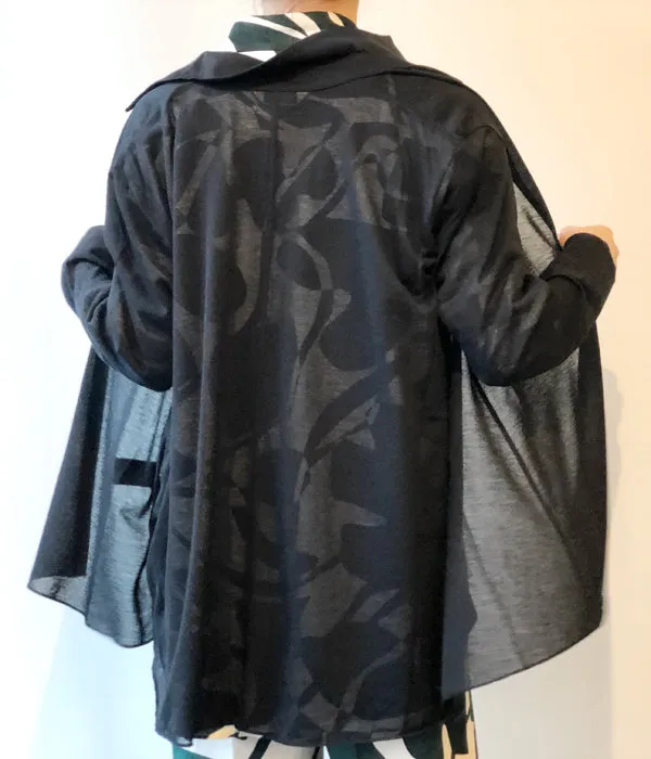 PHEENY/COTTON NYLON SEER SHIRT(BLACK)