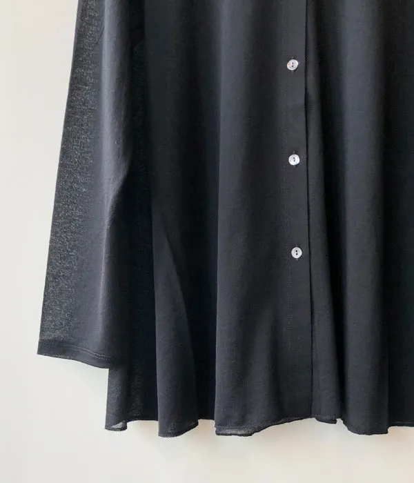 PHEENY/COTTON NYLON SEER SHIRT(BLACK)