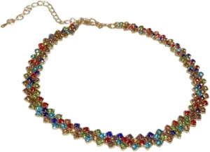 Rhinestone Choker Necklace Sparkly Crystal Necklace Fashion Minimalist Party Prom Accessories for Women