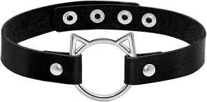 Ronglry Black Velvet Choker Necklace for Women - Adjustable Layered Goth Chokers for Party, Cosplay & Gift